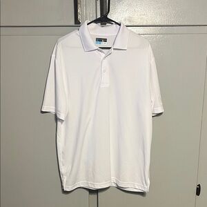 PGA Tour Men's Crisp White Polo Shirt